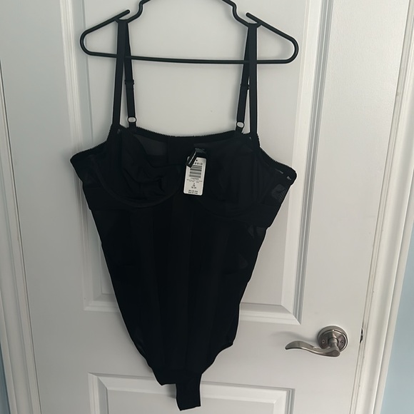 Torrid Black Mesh Strappy Bodysuit - Picture 5 of 5